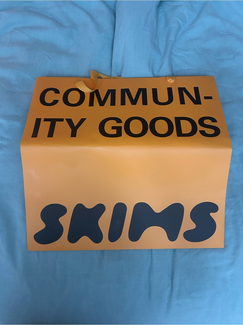 SKIMS and community goods NYFW bag